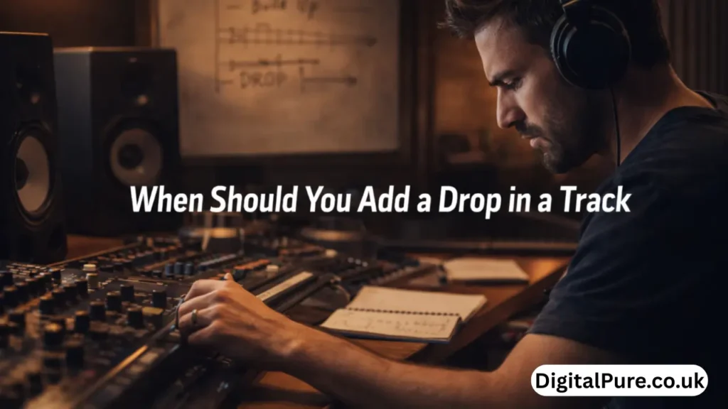 when should you add a drop in a track