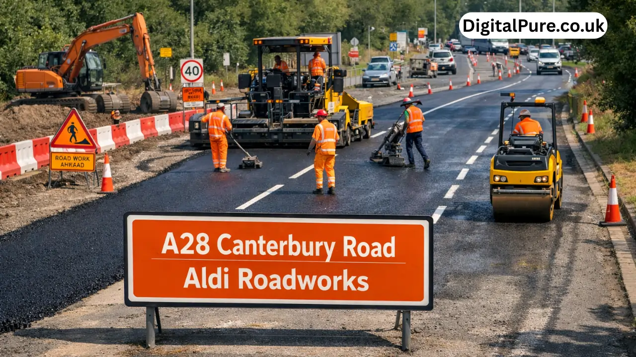 a28 canterbury road aldi roadworks