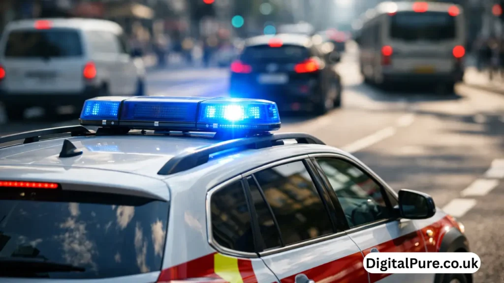 blue flashing beacon