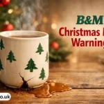 b&m christmas mug warning