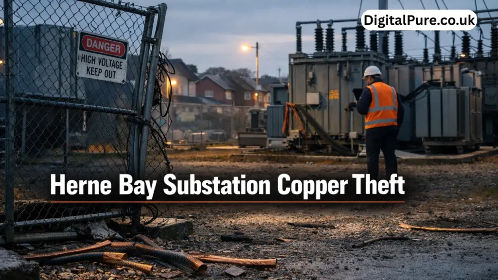 herne bay substation copper theft