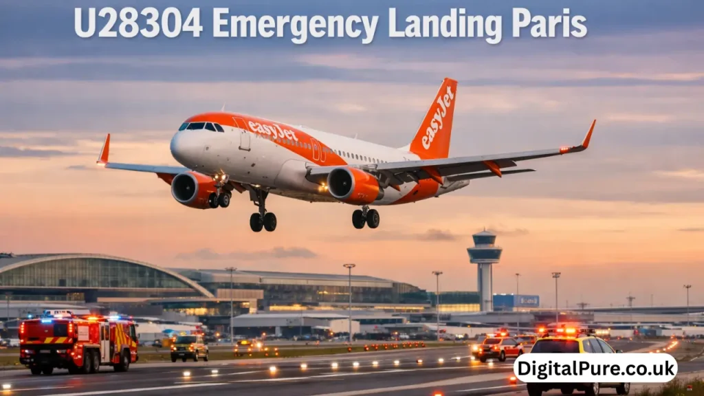 u28304 emergency landing paris