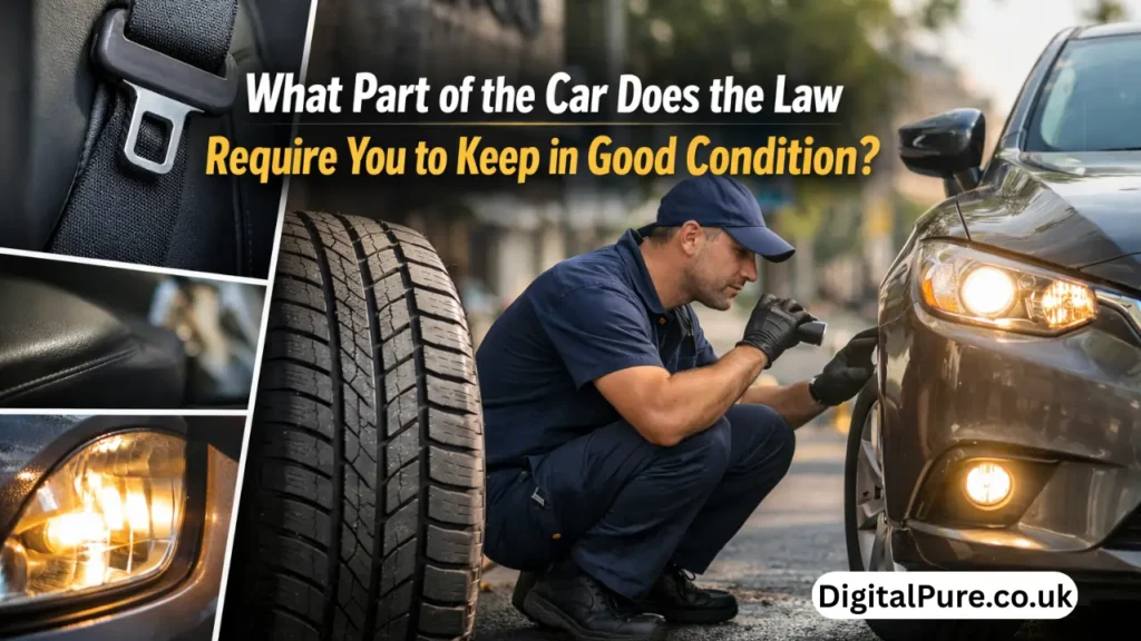 what part of the car does the law require you to keep in good condition?